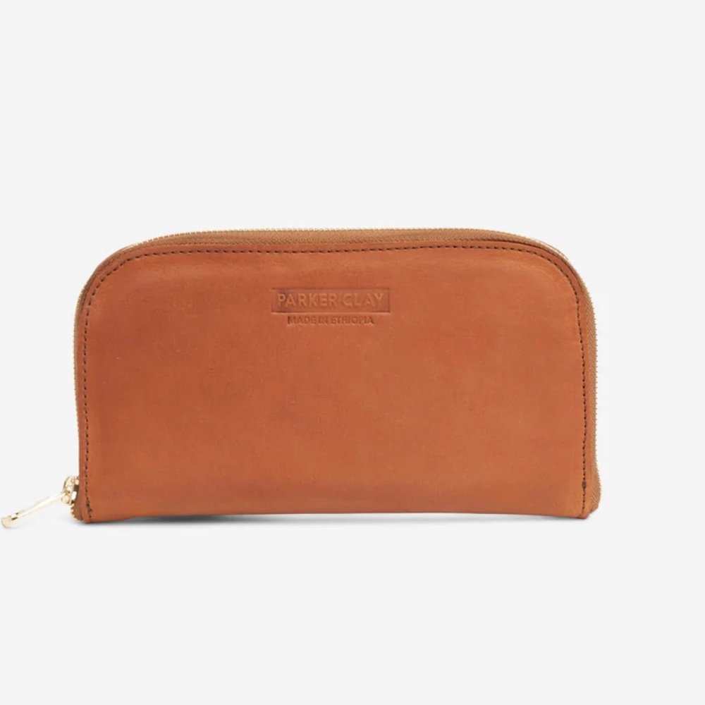 Parker Clay Zahra Leather Accordion Wallet